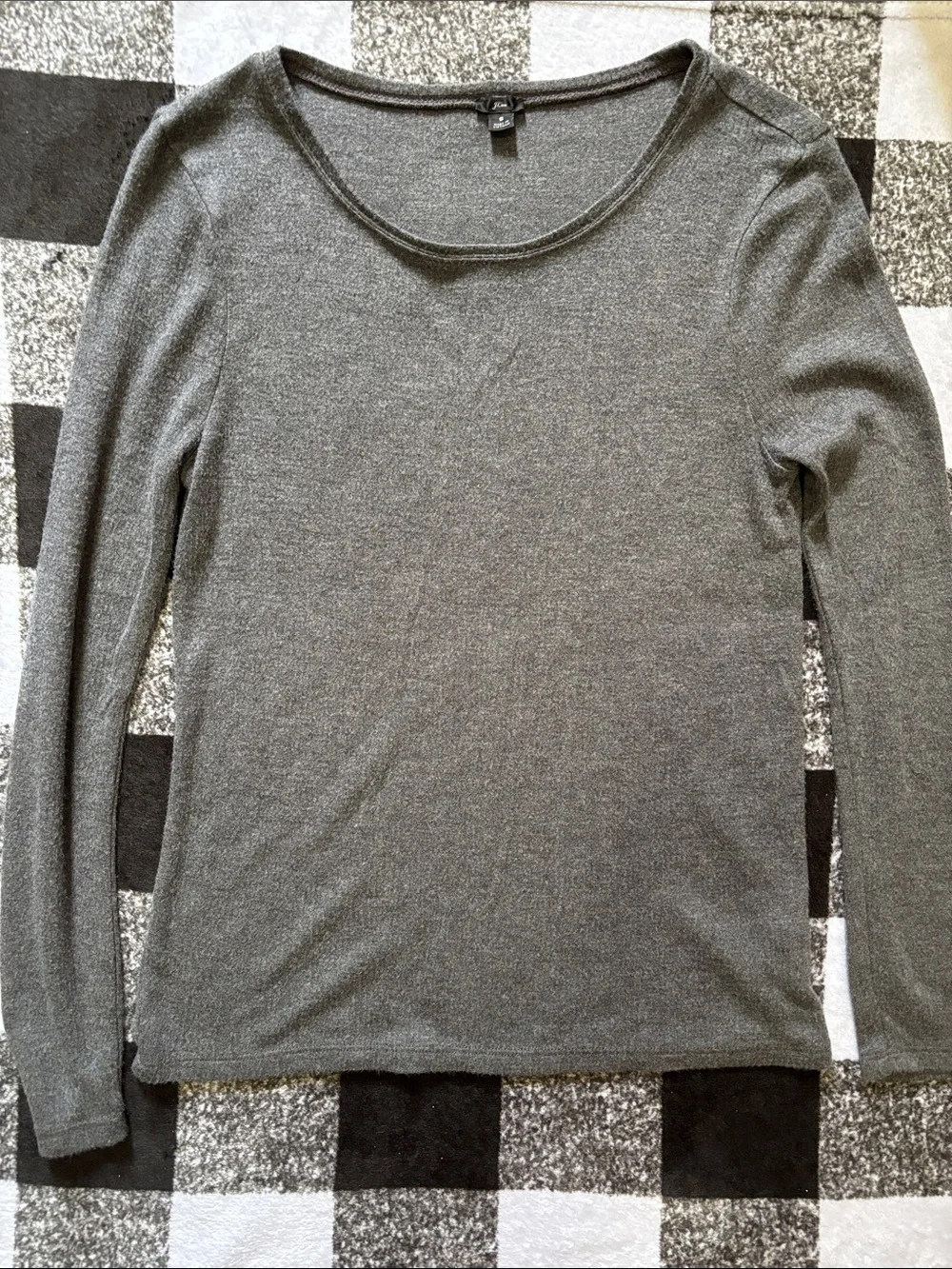 J. Crew Dark Gray Crewneck Sweater